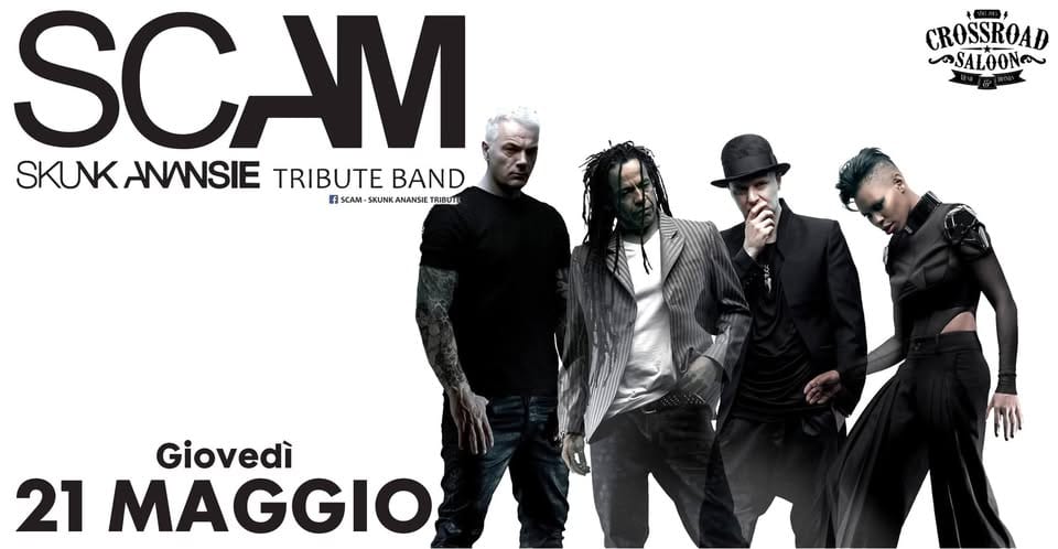 Evento SCAM Skunk Anansie Tribute Band Live Show – Crossroad Saloon Locandina SCAM Skunk Anansie Tribute Band Live Show – Crossroad Saloon - giovedì 21 maggio ore 21:30 - 23:30