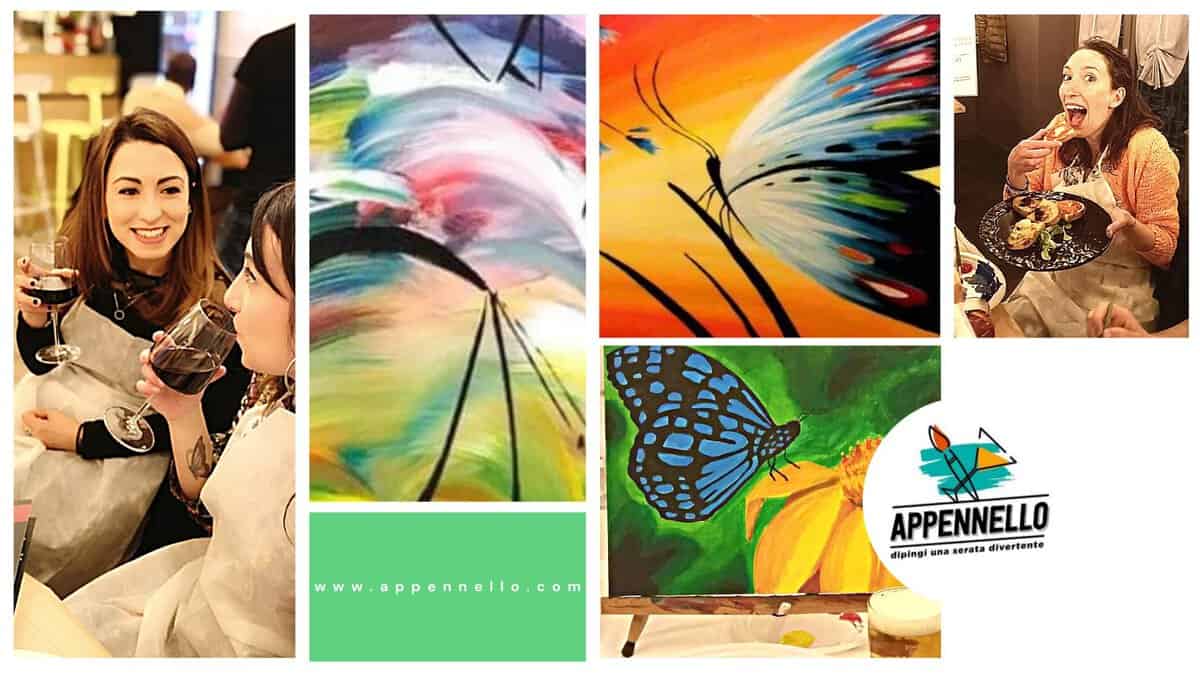 Senigallia (AN): The Butterfly, un Aperitivo Appennello Potrebbe essere un contenuto di pop art raffigurante il seguente testo "PP pp www.appennello.com e P penn E p APPENNELLO diping uTa serata divertente"