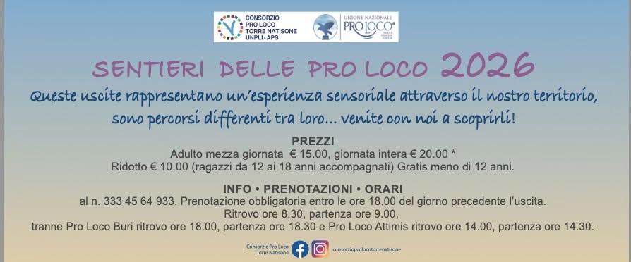 Evento Sentieri Pro Loco 2026 Escursione Tra I Monti San Lorenzo E Joanaz Pro Loco Valle Di Soffumbergo Locandina Sentieri Pro Loco 2026 Escursione Tra I Monti San Lorenzo E Joanaz Pro Loco Valle Di Soffumbergo - domenica 11 ottobre ore 08:30 - 10:30