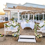 Serata dei single in spiaggia a Macerata / Porto Potenza by Celestino ! Potrebbe essere un'immagine raffigurante fiore e testo