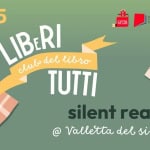 Silent reading di Lib(e)ri tutti: il club del libro Potrebbe essere un disegno raffigurante il seguente testo "ጥቴ ETTA R CENTRO ELALETTURA LETTURA 24.05 h17:30 club LIBERI del libro TUTTI silent reading @ Valletta del silenzio"
