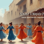 Simme ‘e Napule Paisà “Cena Spettacolo Napoletana” Potrebbe essere un'immagine raffigurante una o più persone, persone che ballano e il seguente testo "Simme e Napule Paisà cenaspettacolonapoletana cena spettacolo napoletana"