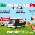 Stella Food&Music Party Potrebbe essere un'immagine raffigurante il seguente testo "Stella FOOD&MUSIC Party ODERZO Food Trucks & Drink Bar tutto il giorno burger giapponese messicano Gonfiabili Area Bimbi divertimento assicurato Musica No-Stop daytime selection djsetserale dj set serale Martedi 2 Giugno ¡TALİ tutto il giorno presso gli spazi ilgiornopressoglispazio di PARCOSTELLA SHOPPING Ingresso Libero"