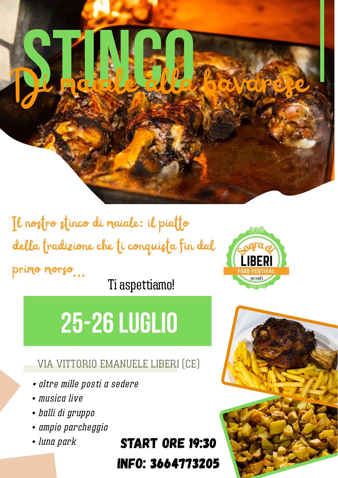 Evento Stinco di maiale alla bavarese Locandina Stinco di maiale alla bavarese - sabato 25 luglio ore 19:30 - 00:00