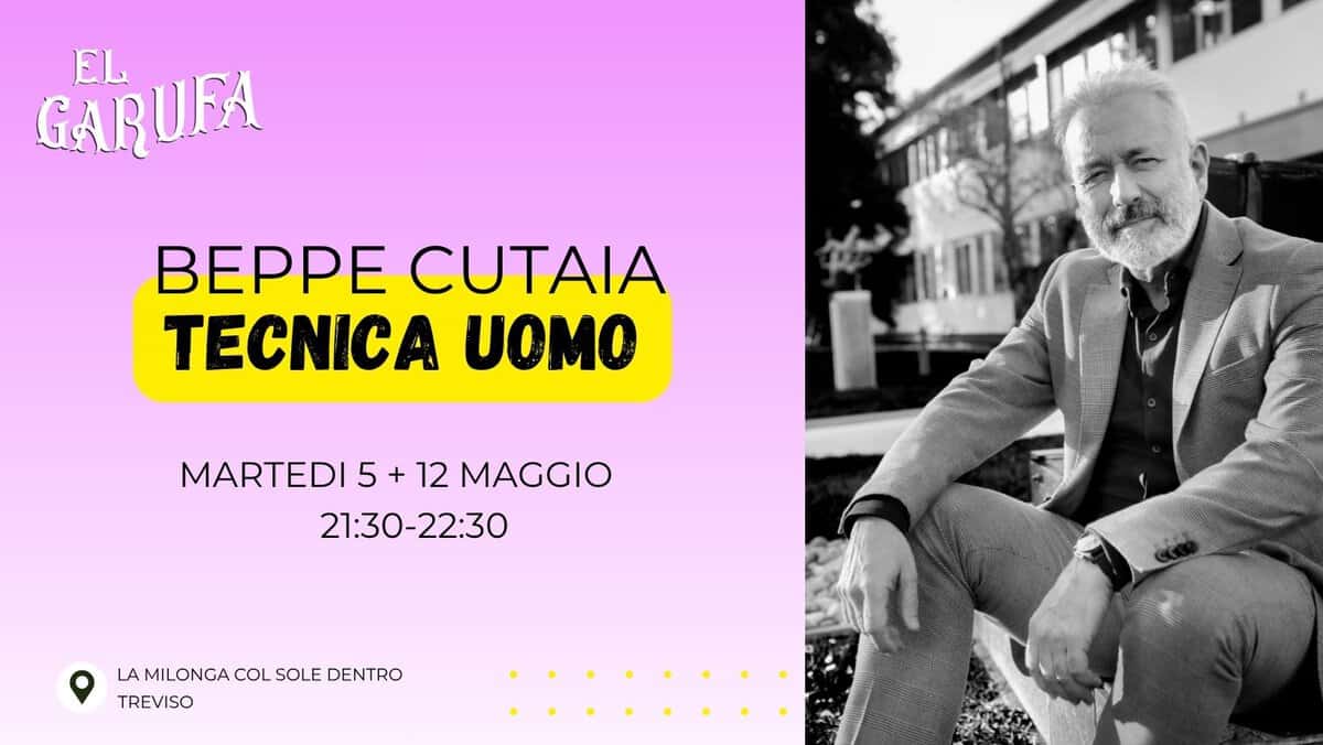 Evento Tecnica Leader con Beppe Cutaia Locandina Tecnica Leader con Beppe Cutaia - da martedì 5 maggio - martedì 12 maggio 2026 ore 21:30 ore 22:30
