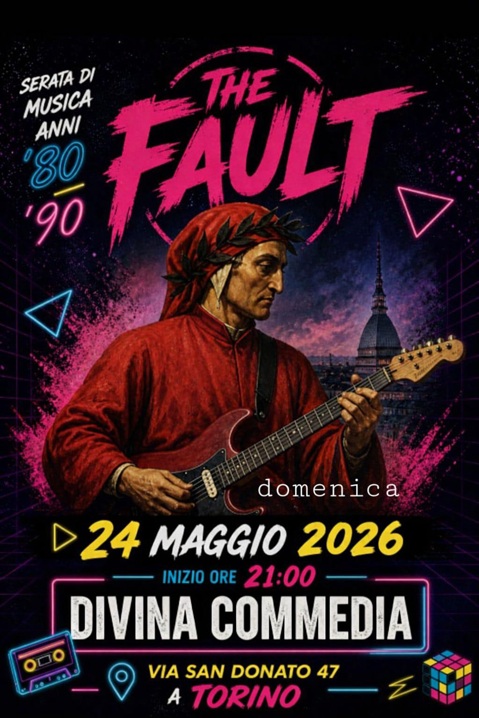 Evento The Fault – Musica anni ’80 e ’90 Locandina The Fault – Musica anni ’80 e ’90 - domenica 24 maggio ore 21:00 - 23:00