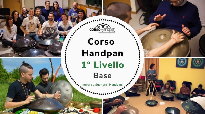 Thiene (VI) | Corso Handpan Base – 1° Livello Potrebbe essere un'immagine raffigurante piatto e il seguente testo "MegA ብመሞያ KAPOM CoRsOjjandpan Corso Handpan 1° Livello Base Impara a Suonare r'Handpan!"