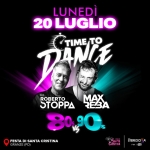 TIME TO DANCE 🥊80’s Vs 90’s🥊 Festa di Santa Cristina – Granze (PD) Potrebbe essere un'immagine raffigurante il seguente testo "LUNEDÌ 20 LUGLIO DANE TIMETO TIME DJ DJ ROBERTO 3TOPPA AA MAX 8090 0 S FESTA DI SANTA CRISTINA ממתל STEREOCI A GRANZE (PD) VRSIIAa FM FM|CD+ SuSTEREOCTA M cok+"