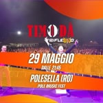💥 TIMODA LIVE – Polesella (RO) 💥 Potrebbe essere un'immagine raffigurante folla e il seguente testo "MJSIC live TIMODA SRIFLEESO 29 MAGGIO DALLE 21:45 POLESELLA (RO) POLE MUSIC FEST"
