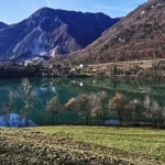 Tramonto, cena al rifugio San Pietro e luna piena al lago di Tenno Tramonto, cena al rifugio San Pietro e luna piena al lago di Tenno a Ronzo-Chienis (TN) il 31 ottobre 2026