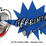 Trans Europe Halles Camp Meeting #102 @ BASIS Silandro Potrebbe essere un'illustrazione raffigurante il seguente testo "รยเทาศ GRARINTA GRRRI GRINTA! 22-25 october 2026- Silandro, Italy teh#102"