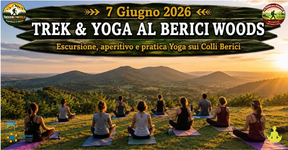 Evento Trek & Yoga al Berici Woods Locandina Trek & Yoga al Berici Woods - domenica 7 giugno ore 15:30 - 19:15