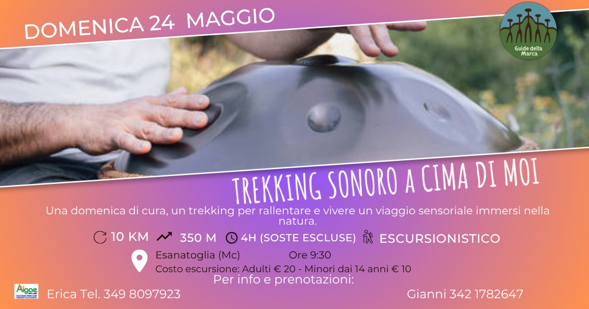 Evento Trekking Sonoro A Cima Di Moi Locandina Trekking Sonoro A Cima Di Moi - domenica 24 maggio ore 09:00 - 11:00