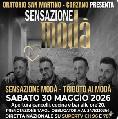 Evento Tributo ai Modà Locandina Tributo ai Modà - sabato 30 maggio ore 20:00 - 22:00