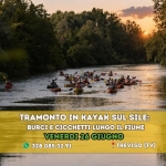Veneto: Tramonto in Kayak sul Sile: Burci e cicchetti lungo il fiume Veneto Tramonto in Kayak sul Sile Burci e cicchetti lungo il fiume a Silea (TV) il 26 giugno 2026