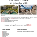 Villa Lante e Viterbo 20 Settembre 2026 Villa Lante e Viterbo 20 Settembre 2026 a Bellizzi (SA) il 20 settembre 2026