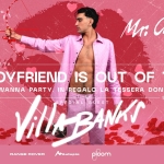 VILLABANKS | MY BOYFRIEND IS OUT OF TOWN Potrebbe essere un contenuto grafico raffigurante il seguente testo "SATURDAY 20 TH JUNE Mr: Charlie LIGNANO PINETA MY BOYFRIEND IS OUT OF TOWN GIRLS JUST WANNA PARTY N.REGALO LA TESSERA DONNA OMAGGIO ViNLABANKS SPECIALIGUEST GUEST SUMMER 202:6 RANGE RANGEROVER ROVER AtAutopia ploom COLLAMORAZIUNE Thick PATRÓN. TB3лиR CREY COOSE ALTIUS Tizkzi 186 RADIO WOW"