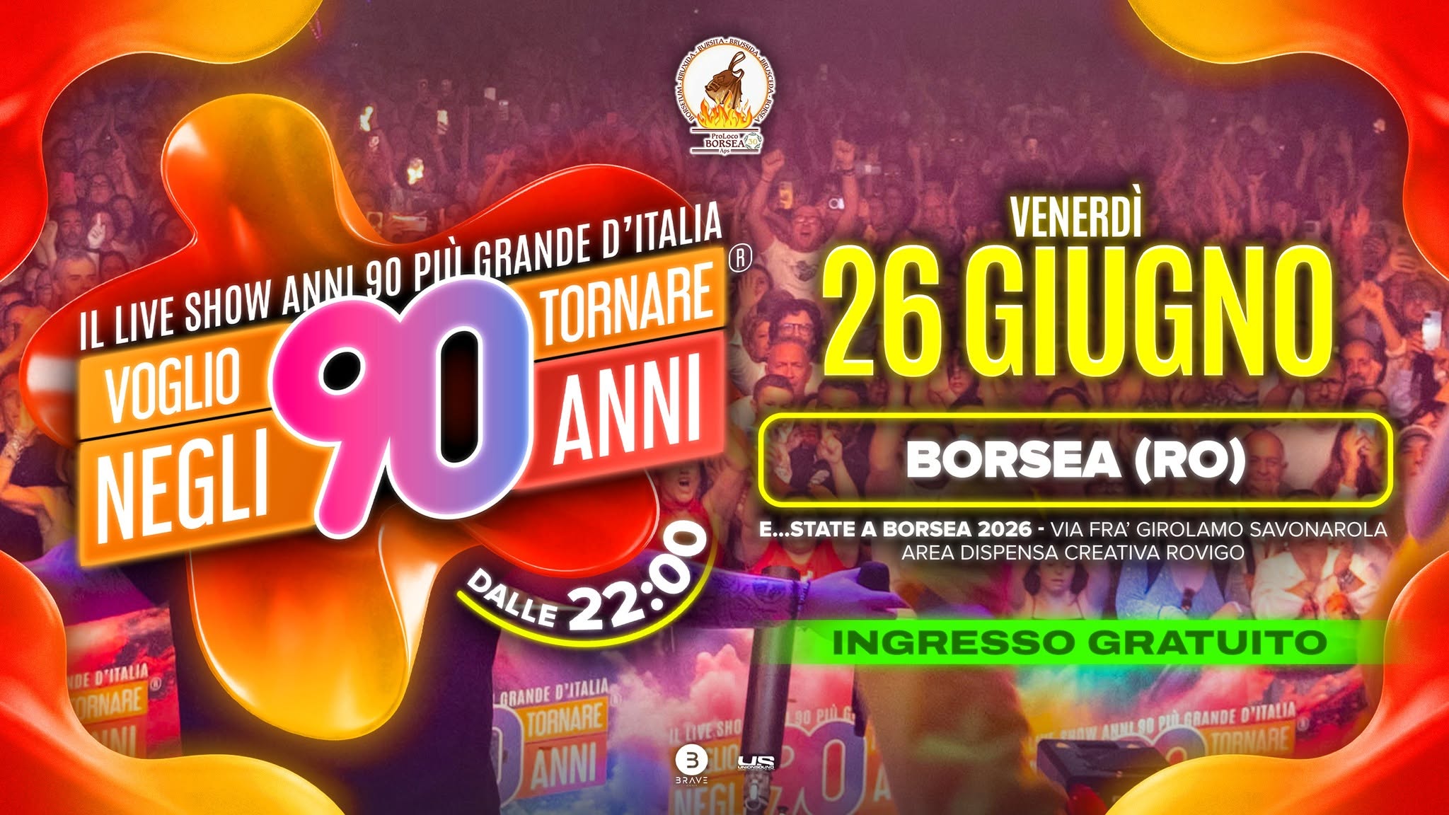Evento Voglio Tornare Negli Anni 90 r – Borsea (RO) Locandina Voglio Tornare Negli Anni 90 r – Borsea (RO) - venerdì 26 giugno ore 22:00 - 00:00