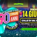 Voglio Tornare Negli Anni 90 ® • Colle Val d’Elsa (SI) Potrebbe essere un'immagine raffigurante il seguente testo "COyppoю D'ITALIA D ANNI 90 PIIGRANDE IL LIVE SHOW 90 ANNI TORNARE VOGLIO NEGLI DALLE 21:30 DALLE DOMENICA 14 GIUGNO COLLE DI VAL D'ELSA (SI) COLLUPPOLO PARCHEGGIO PALAFRANCIOLI STR. PROV. COLLIGIANA INGRESSO GRATUITO 3 העתבב US"