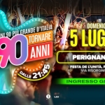 Voglio Tornare Negli Anni 90 ® • Perignano (PI) Voglio Tornare Negli Anni 90 r – Perignano (PI) a Perignano (PI) il 5 luglio 2026