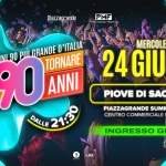Voglio Tornare Negli Anni 90 ® • Piove di Sacco (PD) Potrebbe essere un'immagine raffigurante il seguente testo "piazzagrande PMF PIOVE MUSIC EST IVAL ANNI 90 P GRANDE D'ITALIA IL LIVE SHOW NEGLI 90 ANNI TORNARE VOGLIO DALLE 21:50 MERCOLEDI 24 GIUGNO PIOVE DI SACCO (PD) PIAZZAGRANDE SUMMER FESTIVAL CENTRO COMMERCIALE PIAZZAGRANDE INGRESSO GRATUITO 3 コスッマリ"