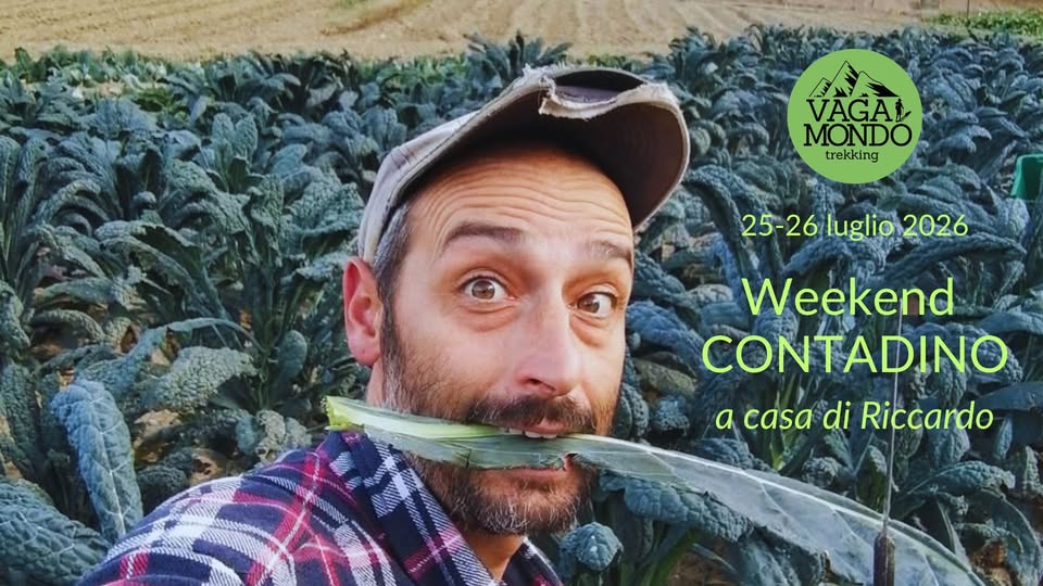 Evento Weekend contadino a casa di Riccardo Locandina Weekend contadino a casa di Riccardo - da sabato 25 luglio - domenica 26 luglio 2026 ore 09:00 ore 15:00