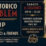 06/06 REGISTRO STORICO NO PROBLEM + MeetUP OPEN CLUB Potrebbe essere un'immagine raffigurante motocicletta e il seguente testo "Or CLUB TREVISO CILINDRI STORICI 2013 SABATO REGISTRO STORICO NO PROBLEM 09:15 12:30 SUPPORTO ISCRIZIONI REGIST RO STORICO FMI ASI MEETUP with CILINDRI STORICI & FRIENDS 4111 EVENTO EVENTOAPERTO/ APERTO TUTTI IMOTOCICLISTI ISTI MOTO CLUB TREVISO CILINDRI STORICI CASTELLANA 37/F TREVISO (TV) c/o DNA MOTO 351. 351.5808100"