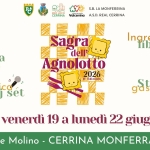 11ª Sagra dell’Agnolotto di Cerrina Monferrato 11a Sagra dell’Agnolotto di Cerrina Monferrato a Cerrina Monferrato (AL) il 19 giugno - 22 giugno 2026