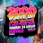 2000 WONDERLAND @ Dueville (Vi) – Ingresso Gratuito Potrebbe essere un contenuto grafico raffigurante folla e il seguente testo "IA 2000 WONDERLAN WOND Stay LPARTYANNI PARTY ANNI 2000 a onirself IL VENERDI 24 LUGLIO 19:00 DUEVILLE AREA FOOD: PARTY PARTYTIME: TIME: 21:00 FREE FREEENTRY ENTRY VICENZA"
