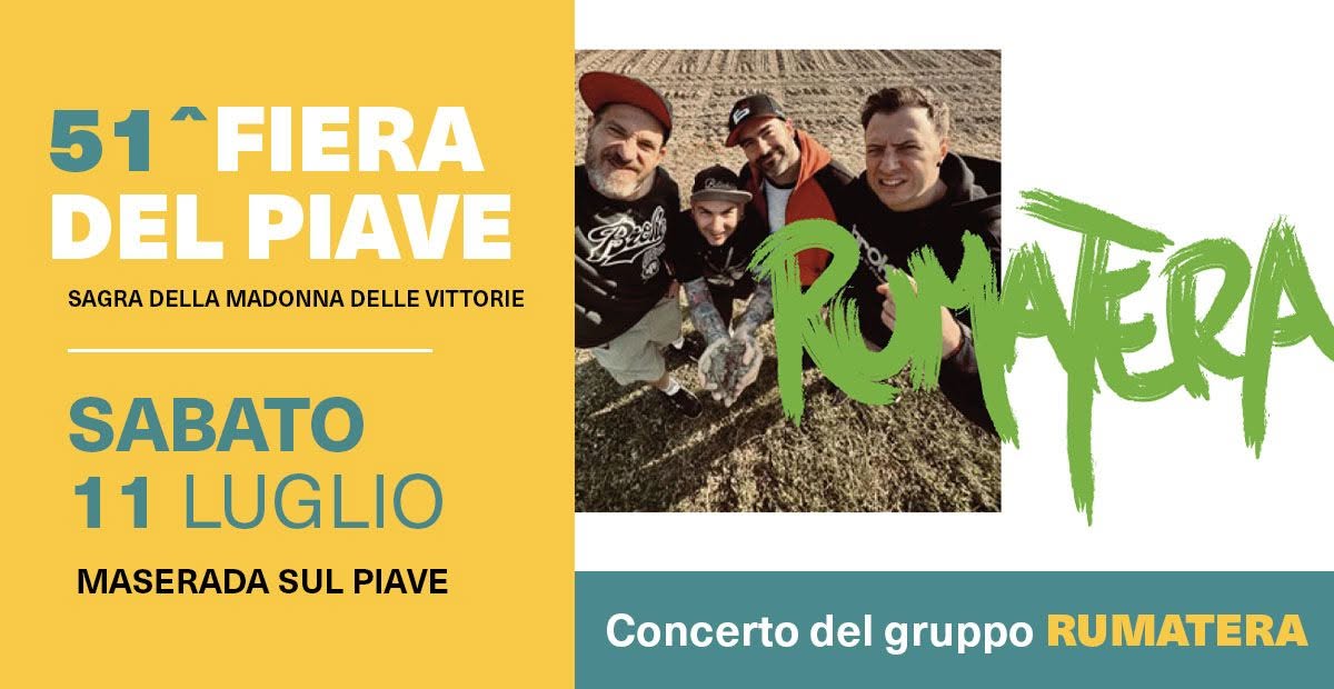 Evento 51° Fiera Del Piave Locandina 51° Fiera Del Piave - sabato 11 luglio ore 19:00 - 21:00
