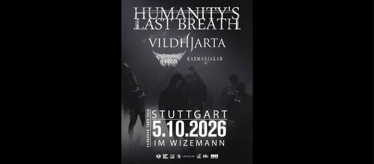 Evento Humanity’s Last Breath Stuttgart with Vildhjarta, Enterprise Earth and Karmanjakah Locandina Humanity’s Last Breath Stuttgart with Vildhjarta, Enterprise Earth and Karmanjakah - lunedì 5 ottobre ore 18:30 - 20:30