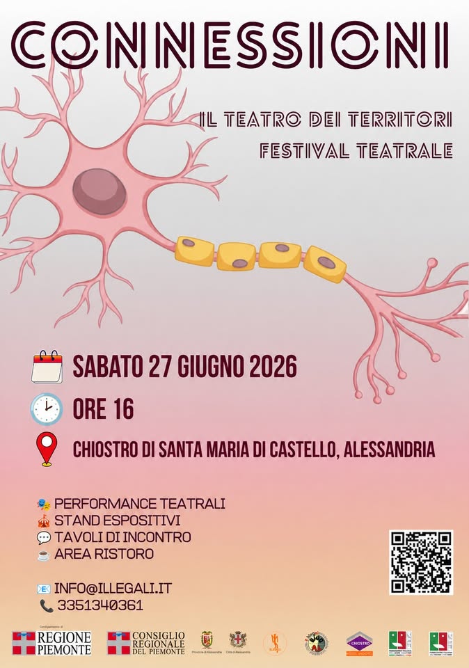 Evento Connessioni 2026 – Il festival teatrale dei territori. 27 giugno 2026 Locandina Connessioni 2026 – Il festival teatrale dei territori. 27 giugno 2026 - sabato 27 giugno ore 16:00 - 18:00