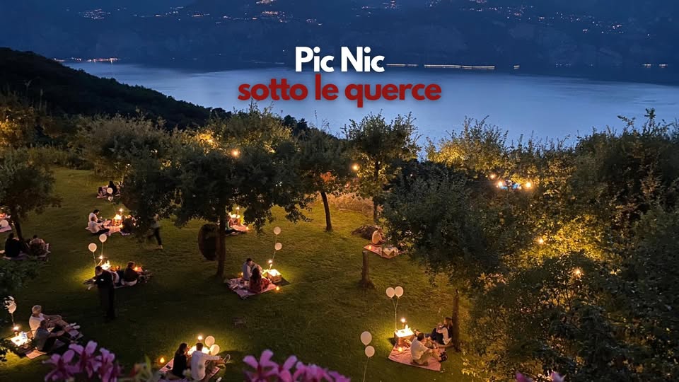 Evento Pic Nic Sotto le Querce Una serata con vista Lago, sapori genuini e cielo stellato, nel parco del Locandina Pic Nic Sotto le Querce Una serata con vista Lago, sapori genuini e cielo stellato, nel parco del - da venerdì 19 giugno - venerdì 11 settembre 2026 ore 19:00 ore 23:00