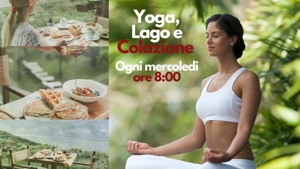 Evento Yoga nel Parco con Colazione Vista Lago Locandina Yoga nel Parco con Colazione Vista Lago - da mercoledì 20 maggio - mercoledì 16 settembre 2026 ore 08:00 ore 11:00