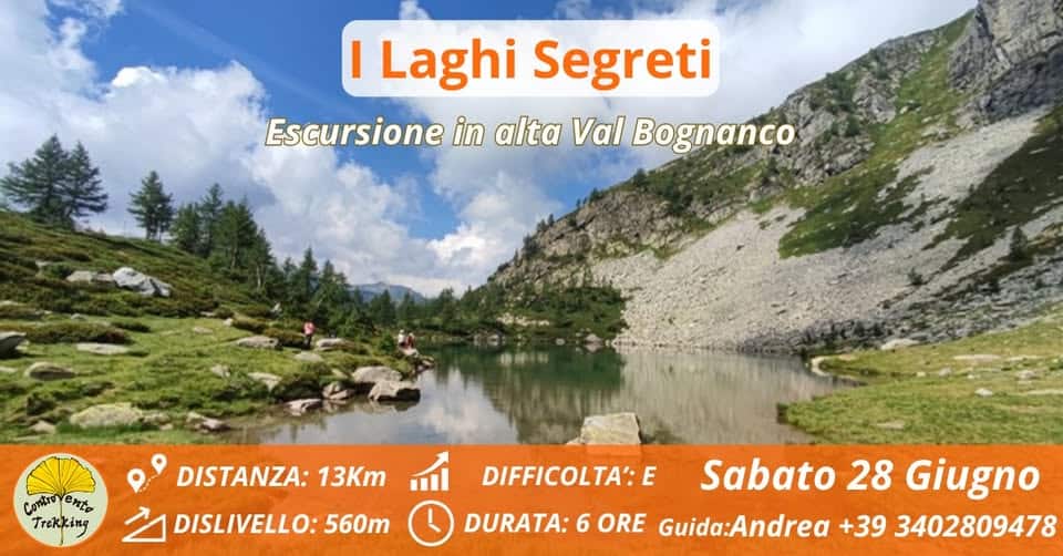 Evento I laghi Segreti – Trekking semplice in Alta Val Bognanco Locandina I laghi Segreti – Trekking semplice in Alta Val Bognanco - domenica 28 giugno ore 09:00 - 11:00