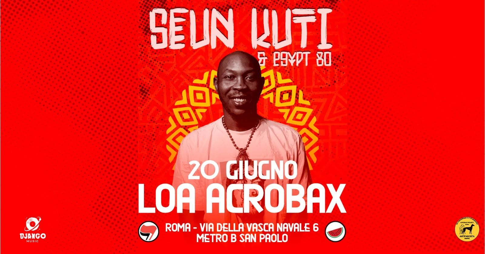 Evento Seun Kuti Locandina Seun Kuti - sabato 20 giugno ore 21:00 - 02:00
