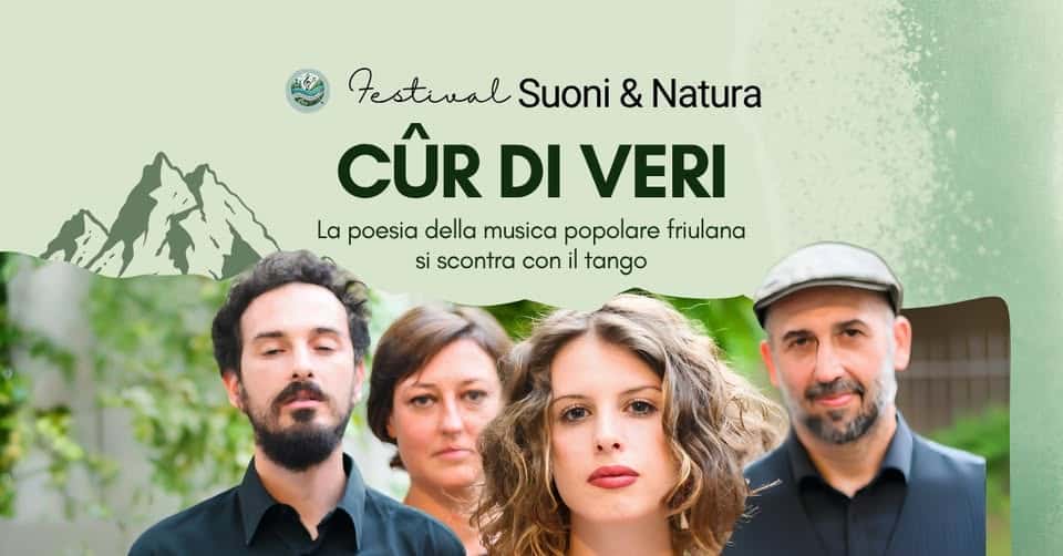 Evento CÛR DI VERI La poesia della musica popolare friulana incontra il tango Locandina CÛR DI VERI La poesia della musica popolare friulana incontra il tango - venerdì 26 giugno ore 20:30 - 22:30