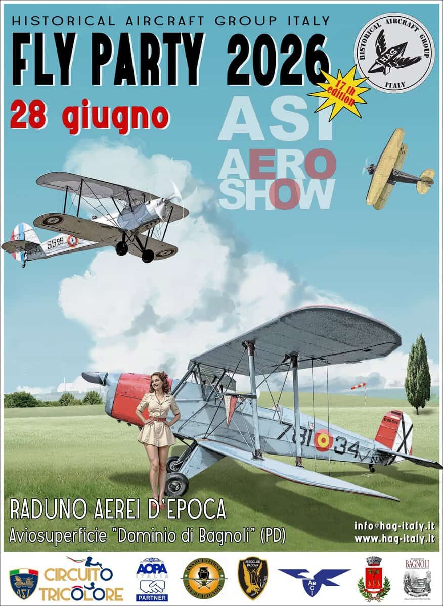 Evento Flyparty 2026 Locandina Flyparty 2026 - domenica 28 giugno ore 11:00 - 18:00