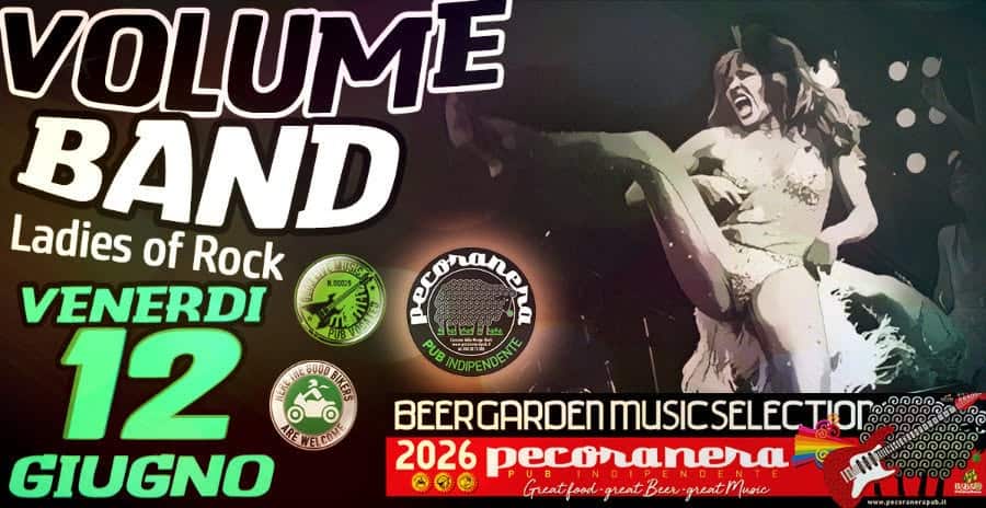 Evento VOLUME BAND live show @Pecora Nera Locandina VOLUME BAND live show @Pecora Nera - venerdì 12 giugno ore 22:00 - 00:00
