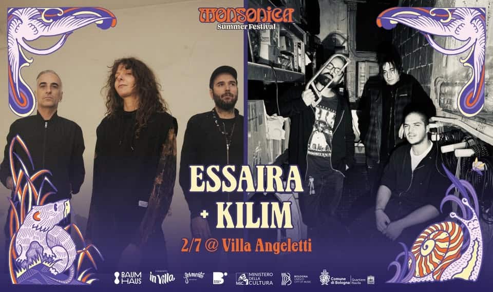 Evento Essaira Kilim live MONSONICA 2/7 – Villa Angeletti Locandina Essaira Kilim live MONSONICA 2/7 – Villa Angeletti - giovedì 2 luglio ore 20:30 - 22:30