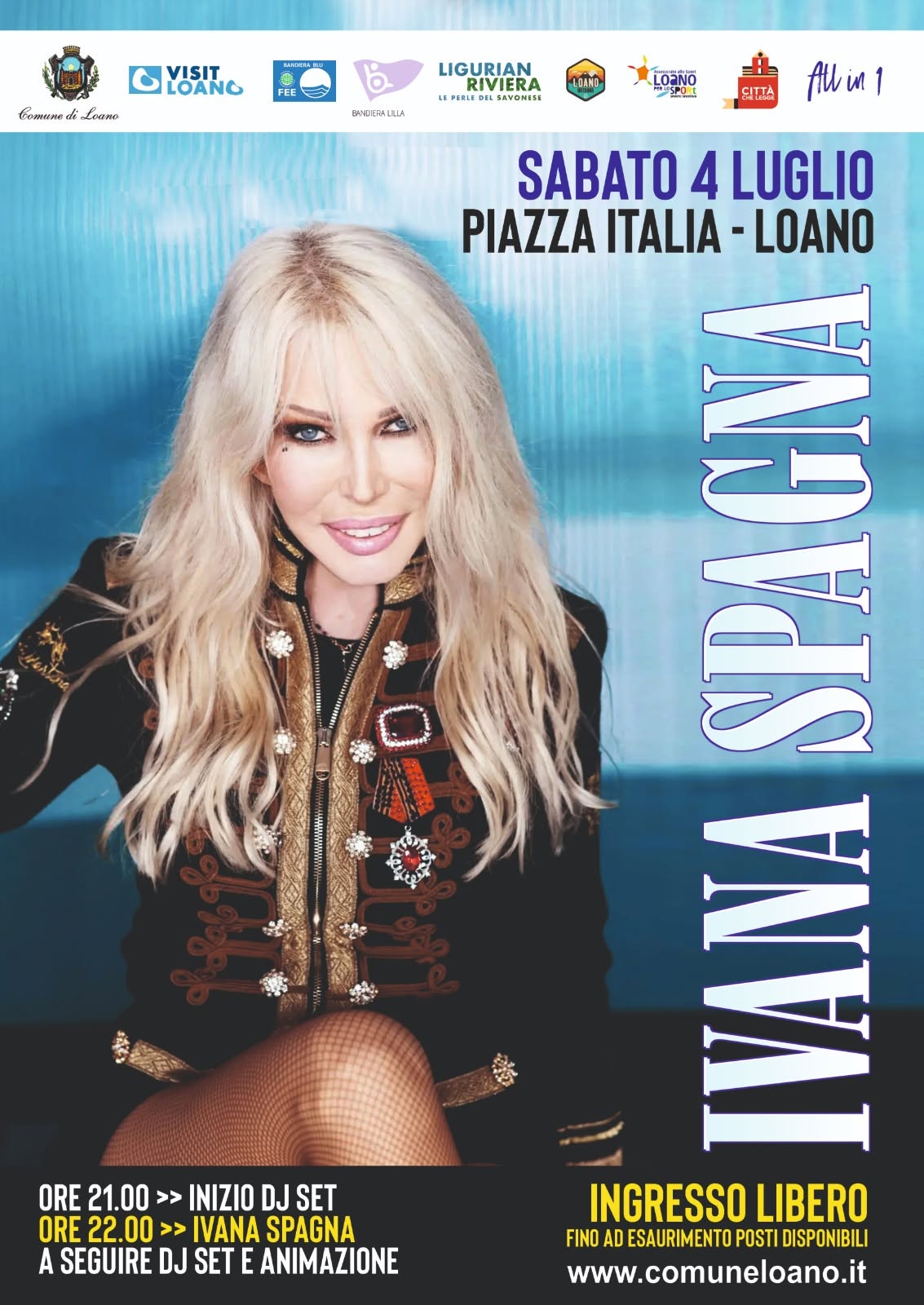Evento Ivana Spagna Live Tour 2026 Locandina Ivana Spagna Live Tour 2026 - sabato 4 luglio ore 21:00 - 23:59