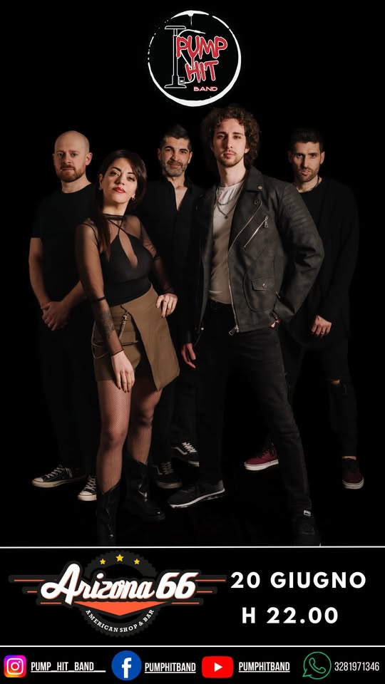 Evento Pump Hit – Arizona 66 Locandina Pump Hit – Arizona 66 - sabato 20 giugno ore 22:00 - 23:59