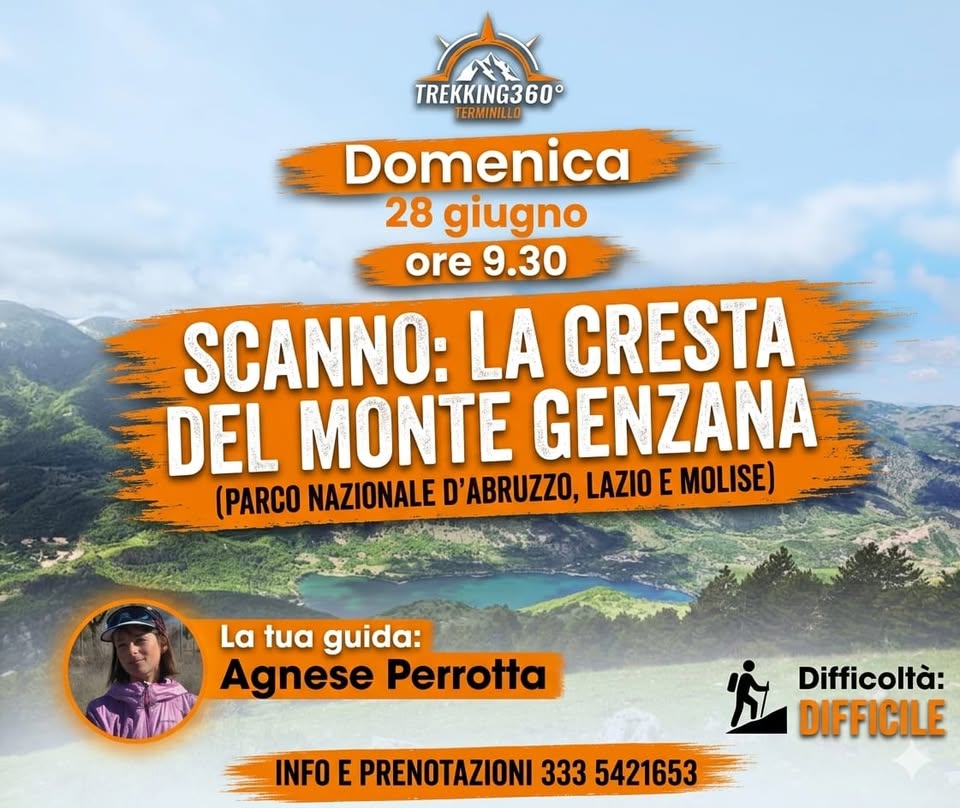 Evento Scanno La cresta del Monte Genzana Locandina Scanno La cresta del Monte Genzana - da domenica 28 giugno - lunedì 29 giugno 2026 ore 09:30 ore 15:30
