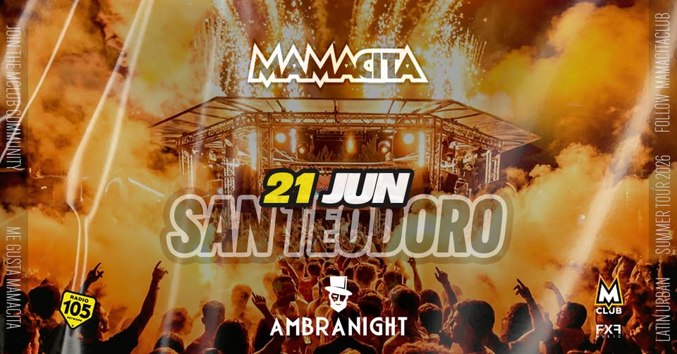 Evento Mamacita Ogni Domenica – Ambra Night – San Teodoro Locandina Mamacita Ogni Domenica – Ambra Night – San Teodoro - domenica 21 giugno ore 23:30 - 04:30