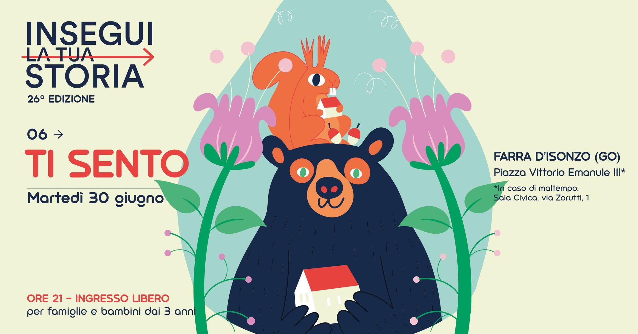 Evento Ti Sento Locandina Ti Sento - martedì 30 giugno ore 21:00 - 23:00