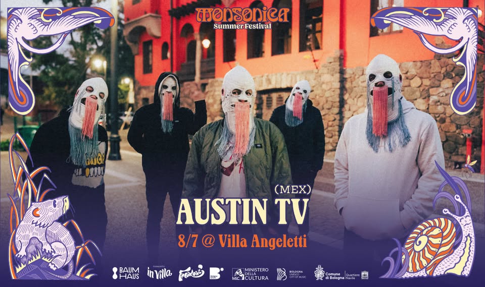 Evento Austin TV live MONSONICA 8/7 – Villa Angeletti Locandina Austin TV live MONSONICA 8/7 – Villa Angeletti - mercoledì 8 luglio ore 20:30 - 22:30