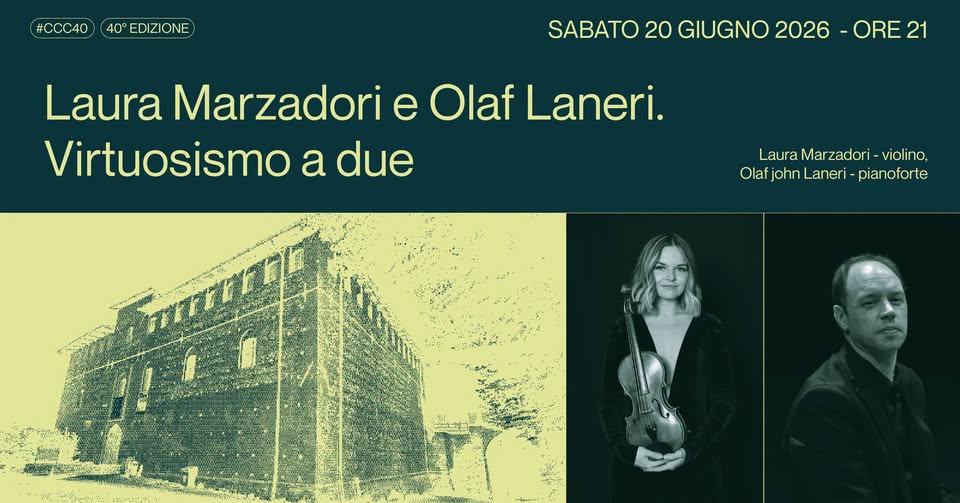 Evento Laura Marzadori e Olaf Laneri. Virtuosismo a due Locandina Laura Marzadori e Olaf Laneri. Virtuosismo a due - sabato 20 giugno ore 21:00 - 23:00