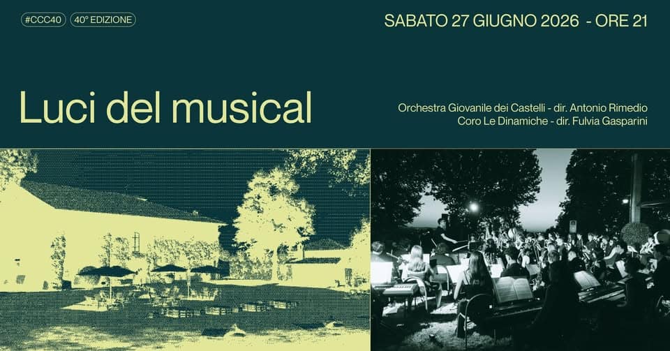 Evento Luci del musical Locandina Luci del musical - sabato 27 giugno ore 21:00 - 23:00