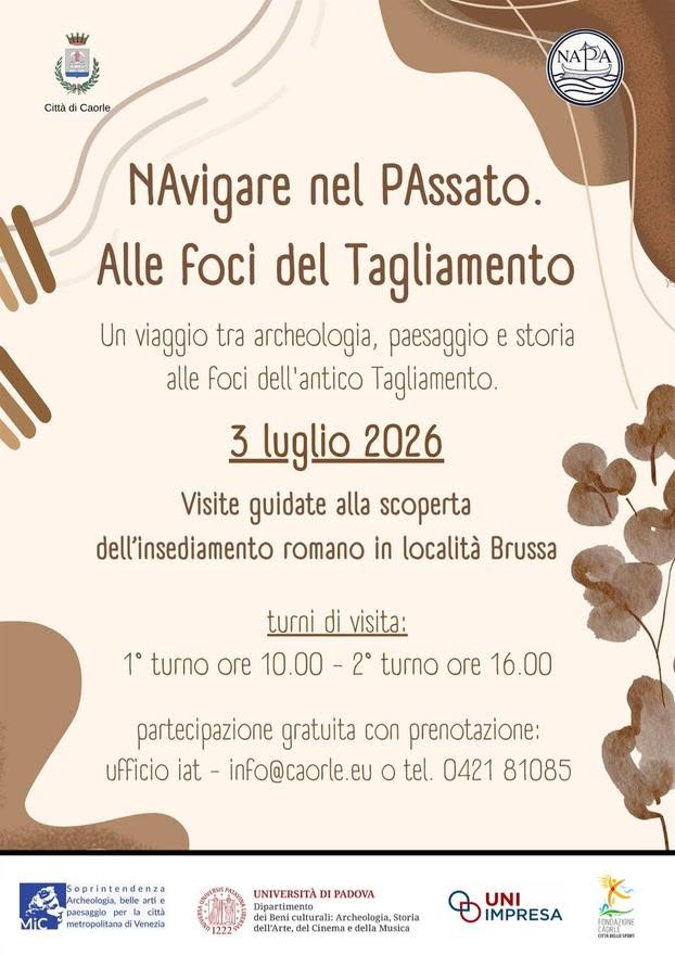 Evento NaPa – Navigare nel Passato Locandina NaPa – Navigare nel Passato - venerdì 3 luglio ore 10:00 - 12:00