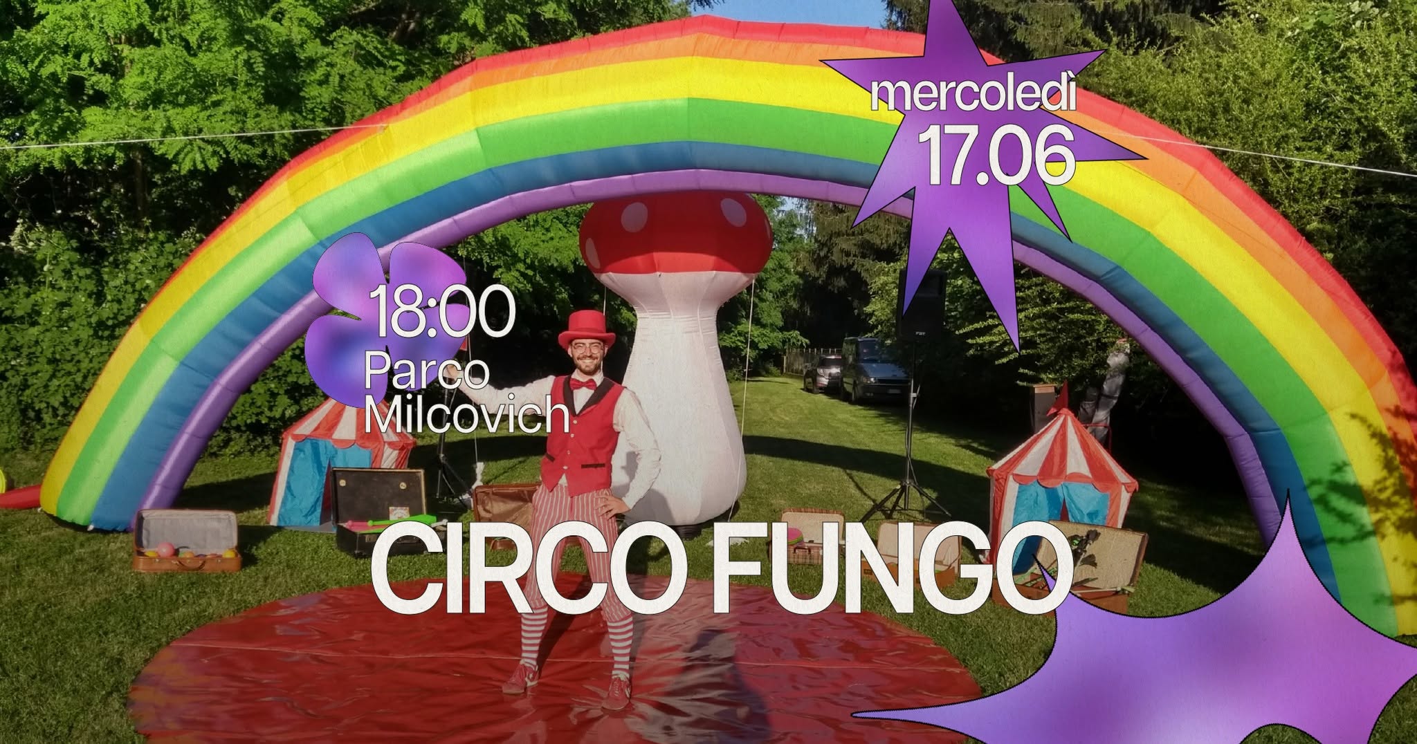 Evento Arcella Bella – Circo Fungo (laboratorio) Locandina Arcella Bella – Circo Fungo (laboratorio) - mercoledì 17 giugno ore 17:00 - 19:00